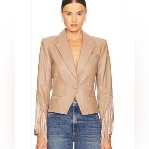 L'AGENCE Vashti Fringe Blazer NWT, SIZE 2